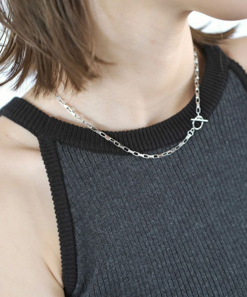 square chain mantel necklace | Reurie'（レウリィ）