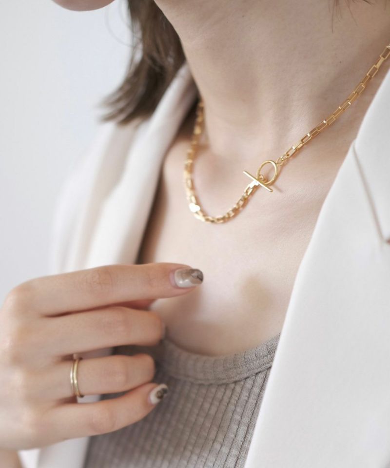 square chain mantel necklace | Reurie'（レウリィ）