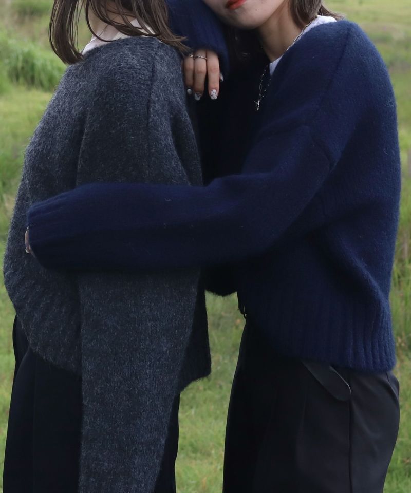 original wool blend fluffy knit | Reurie'（レウリィ）