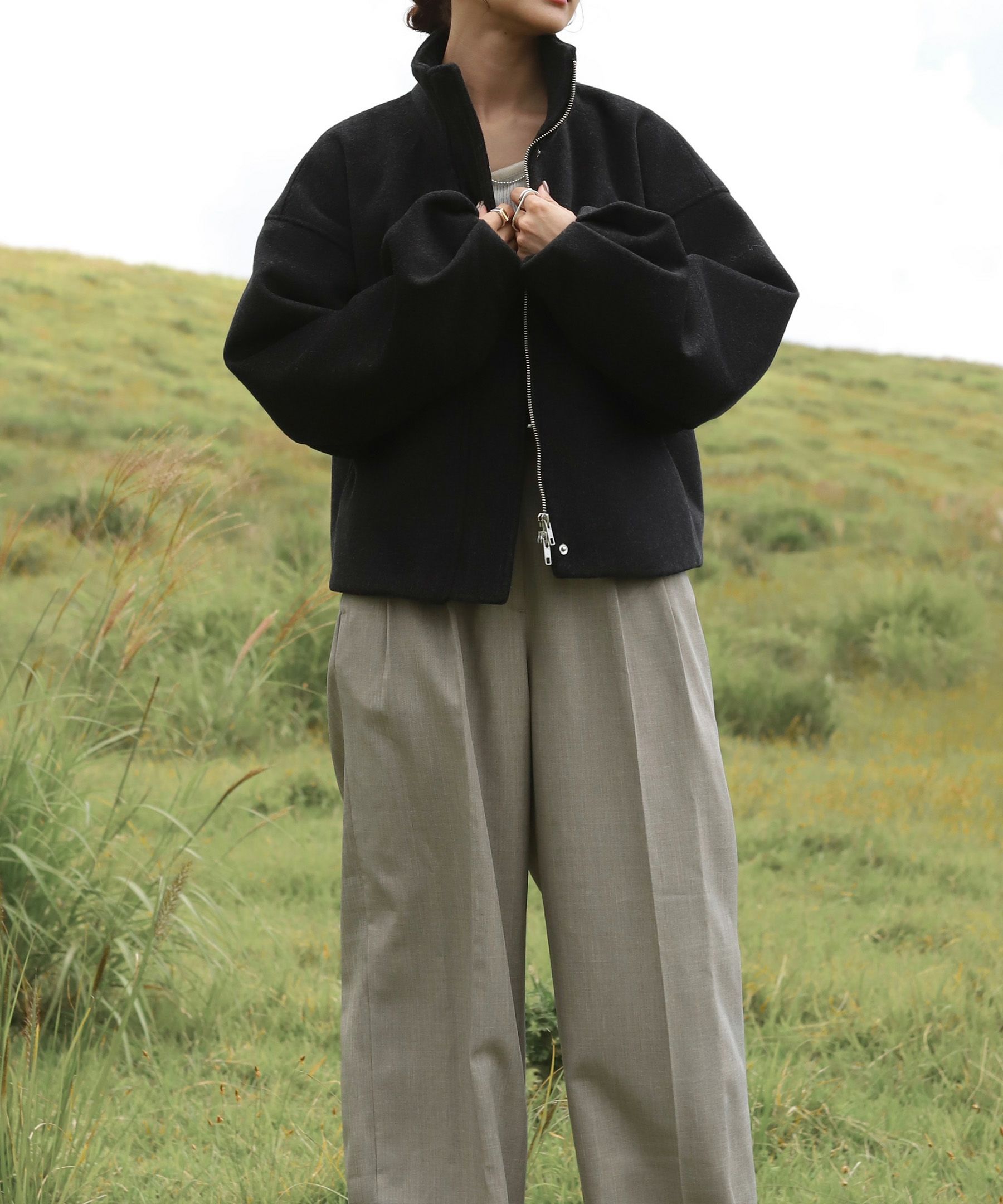 original wzip short wool coat | Reurie'(レウリィ) original wzip short wool coat | Reurie'(レウリィ)
