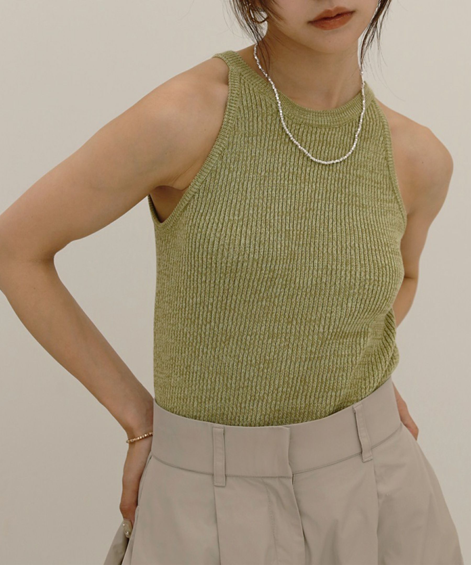 TODAYFUL Melange Sleeve Knit Todayful Melange Sleeve Knit