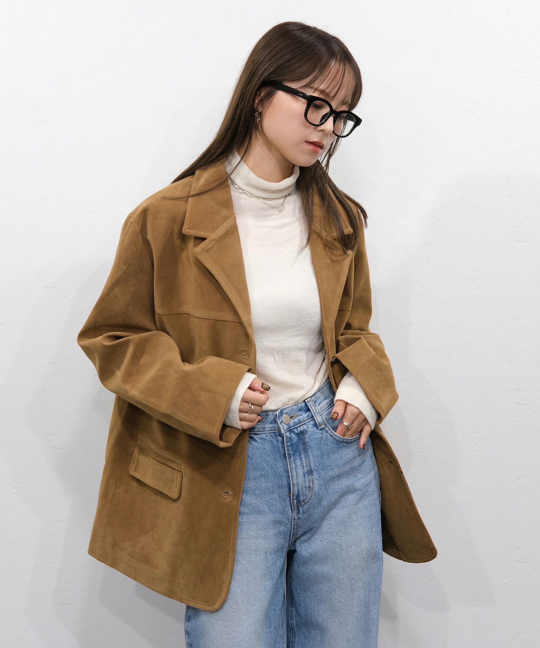 ジャケット・アウター SCAPA suede tailored jacket brown ジャケット・アウター SCAPA suede tailored jacket brown Brown