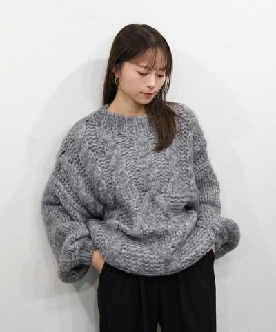 original american sleeve bicolor knit | Reurie'（レウリィ）