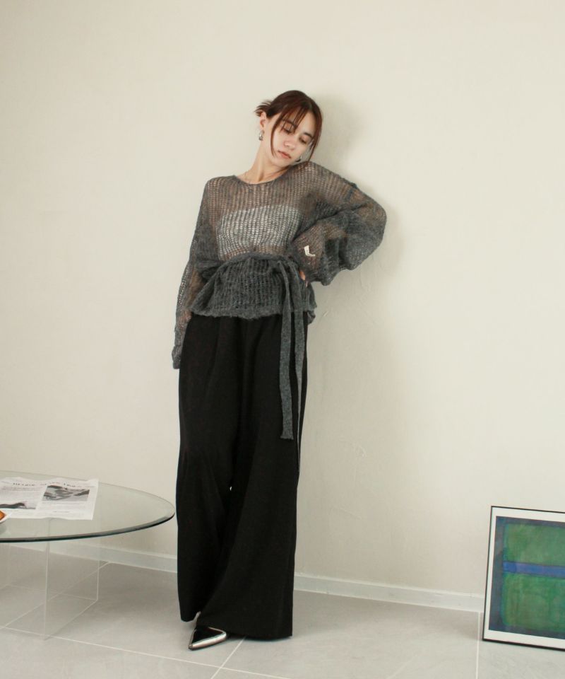 original tuck wide slacks | Reurie'（レウリィ）