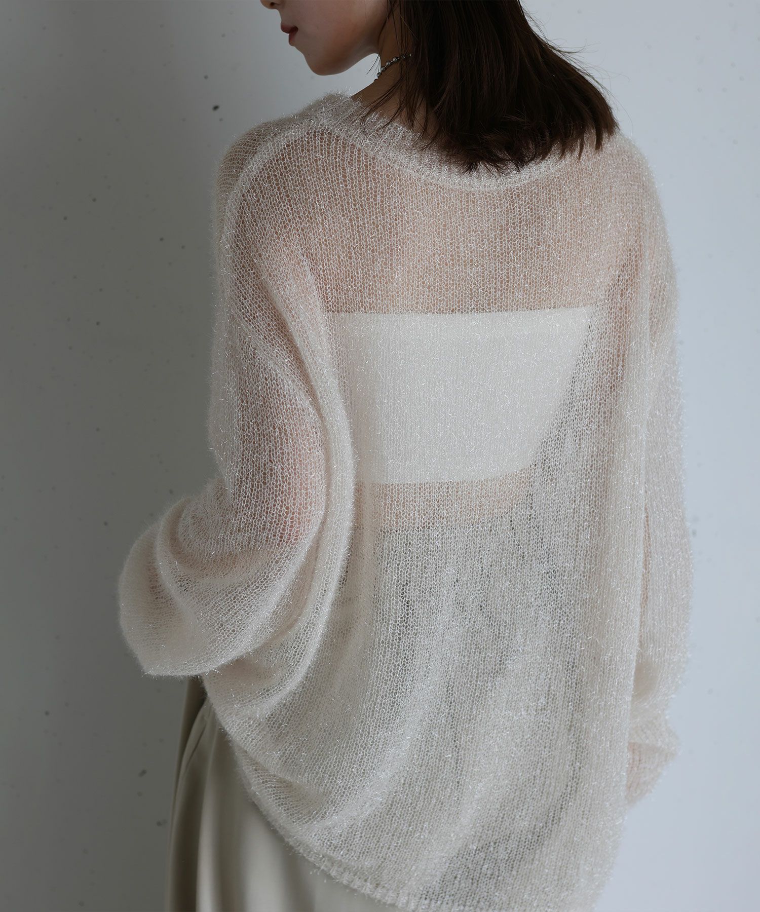 ユーリ⋆.* original lurex blend sheer knit | Reurie'（レウリィ）