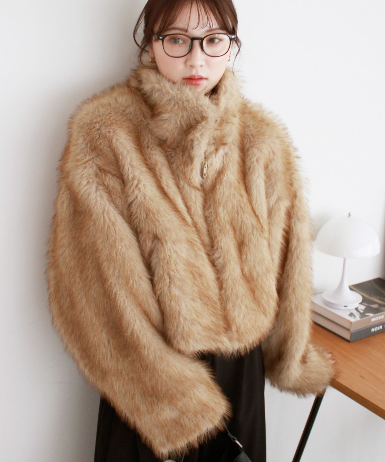 mix fur short coat | Reurie'（レウリィ）