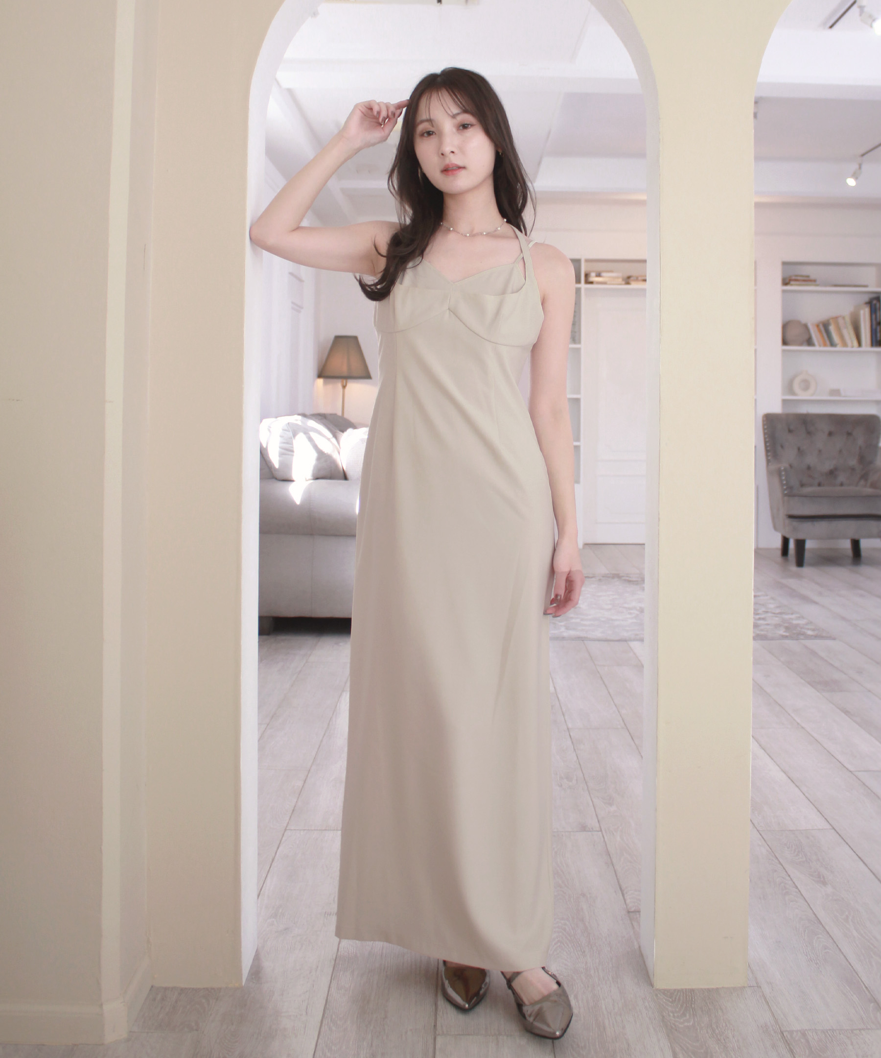 モデル身長：158cm （Mサイズ着用）